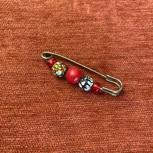 Vintage beaded brooch